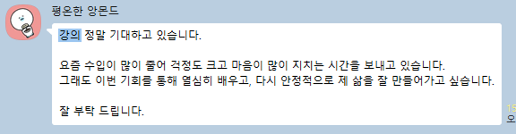 실제 상담 문의 카카오톡